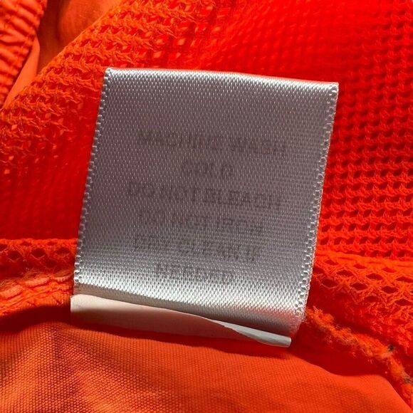 PacSun Playboy‎ Shorts Men's Size Large Neon Orange Athletic Beach Swim Trunks - Picture 11 of 11